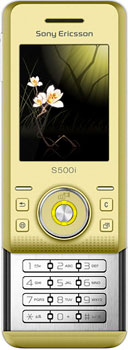 Sony Ericsson S500i Spring Yellow