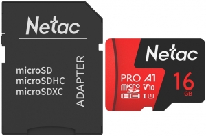 Netac P500 Extreme Pro 16GB MicroSD Card + SD Adapter