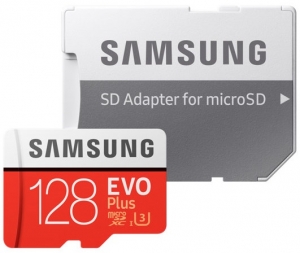 Samsung 128GB MicroSD Card + SD Adapter