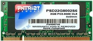 2GB DDR2 800MHz SODIMM Patriot Signature PC6400