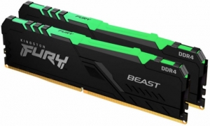 32GB DDR4 2666MHz Kingston FURY Beast RGB Kit of 2x16GB 32GB DDR4 2666MHz Kingston FURY Beast RGB Kit of 2x16GB