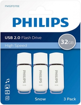 32GB Philips 3-Pack White