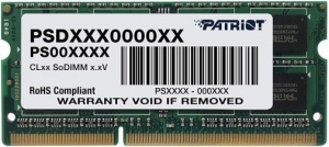 4GB DDR3L 1600MHz SODIMM Patriot Signature PC12800