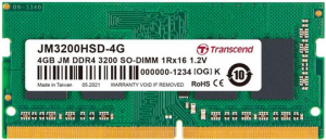 4GB DDR4 3200MHz SODIMM Transcend PC25600
