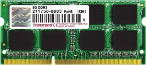 8GB DDR3 1600MHz SODIMM Transcend PC12800