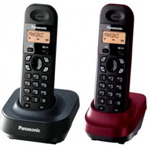 Panasonic KX-TG1402 UA3 Gray/Shade Red, TG1401 + optional handset