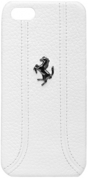 Чехол для iPhone 5 Ferrari Grain Leather Hard White (FEFFHCP5FW) Чехол для iPhone 5 Ferrari Grain Leather Hard White (FEFFHCP5FW)