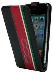 Чехол для iPhone 4/4S Fiat 500 Flip Black Stripes