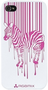 Чехол RGBmix для iPhone 4/4S Zebra Pink Чехол RGBmix для iPhone 4/4S Zebra Pink
