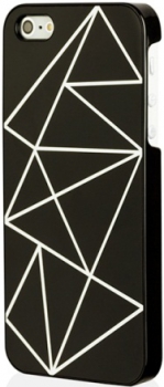 Чехол RGBmix для iPhone 5 Mirror Silver Printed Black Чехол RGBmix для iPhone 5 Mirror Silver Printed Black