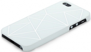 Чехол для iPhone 5 RGBmix Mirror Silver Printed White