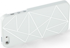 Чехол для iPhone 5 RGBmix Mirror Silver Printed White