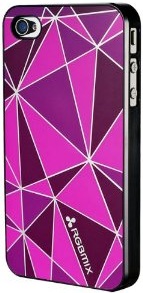 Чехол RGBmix для iPhone 4/4S Mirror Silver Printed Purple Чехол RGBmix для iPhone 4/4S Mirror Silver Printed Purple
