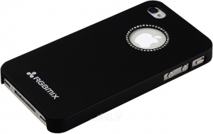 Чехол RGBmix для iPhone 4/4S Diamond Crystal Black