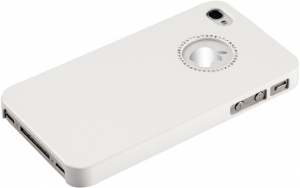 Чехол RGBmix для iPhone 4/4S Diamond Crystal White