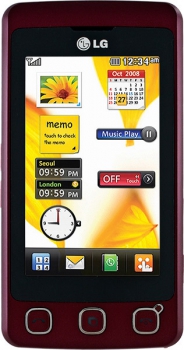 LG KP500 Wine Red LG KP500 Wine Red