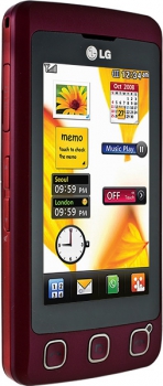 LG KP500 Wine Red