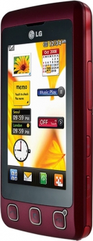 LG KP500 Wine Red