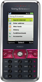 Sony Ericsson K660i Wine on Black