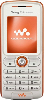 Sony Ericsson W200i White orange