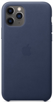 Husa pentru iPhone 11 Pro Apple Leather Midnight Blue