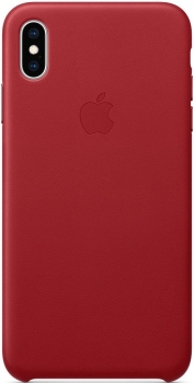 Husa pentru iPhone XS Max Apple Leather Red