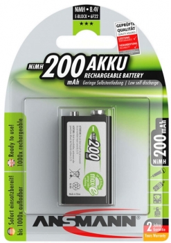 Ansmann maxE NiMH 9V-Block E 200mAh Ansmann maxE NiMH 9V-Block E 200mAh