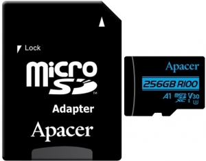 Apacer 256GB MicroSD Card + SD Adapter Apacer 256GB MicroSD Card + SD Adapter