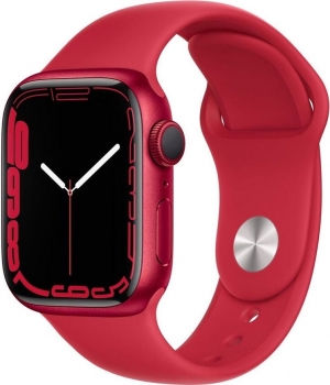Apple Watch 7 Red Aluminum Case 41mm