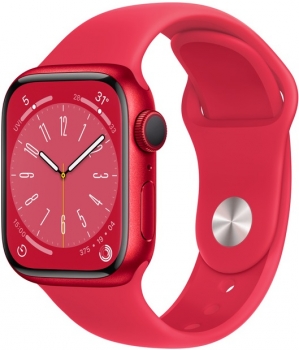 Apple Watch 8 Red Aluminum Case 41mm