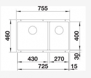 Blanco Subline 430/270 White