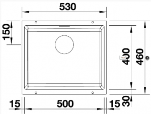 Blanco Subline 500-U Anthracite