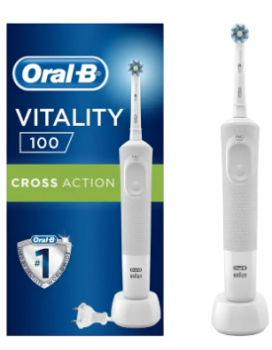 Braun Vitality 100 Cross Action White Braun Vitality 100 Cross Action White