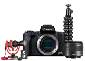 Canon EOS M50 Mark II & EF-M 15-45mm f/3.5-6.3 IS STM Vlogger KIT Black Canon EOS M50 Mark II & EF-M 15-45mm f/3.5-6.3 IS STM Vlogger KIT Black