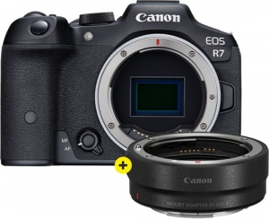 Canon EOS R7 Body + Mount Adapter EF-RF