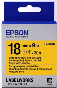 Epson LK-5YBW Black/Yellow