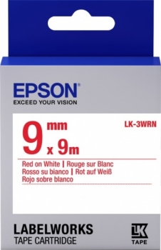 Epson LK-3WRN Red/White