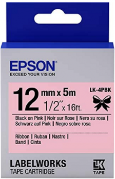 Epson LK4PBK Black/Pink