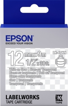 Epson LK-4TWN White/Clear