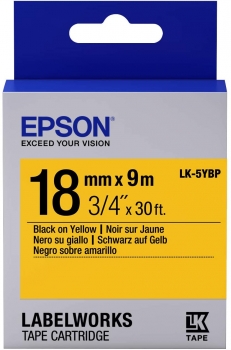 Epson LK-5YBP Black/Yellow