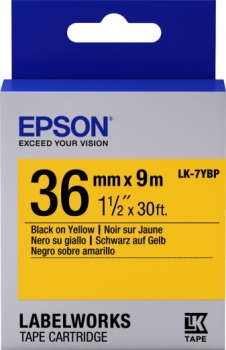 Epson LK7YBP Pastel Black/Yellow
