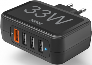 Hama 4 Ports Quick Charger 33W