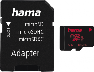 Hama 64GB MicroSD Card + SD Adapter Hama 64GB MicroSD Card + SD Adapter