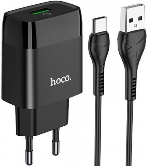 Hoco C72Q + Type-C Cable Black