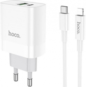 Hoco C80A Plus + Lighting Cable White