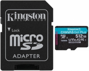 Kingston 512GB MicroSD Card + SD Adapter