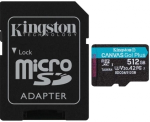 Kingston Canvas Go! Plus 512GB + SD Adapter Kingston Canvas Go! Plus 512GB + SD Adapter
