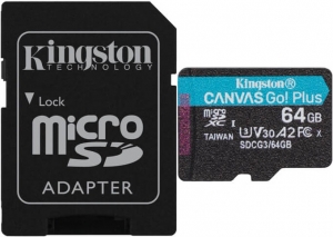 Kingston Canvas Go! Plus 64GB + SD Adapter