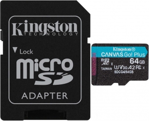 Kingston Canvas Go! Plus 64GB + SD Adapter Kingston Canvas Go! Plus 64GB + SD Adapter