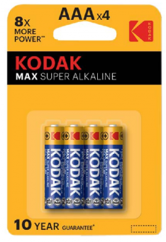 Kodak Alkaline Micro AAA 4 pack